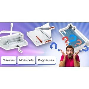 Quelle différence entre cisaille, massicot et rogneuse ?  ## Quelle différence entre cisaille, massicot et rogneuse ? 