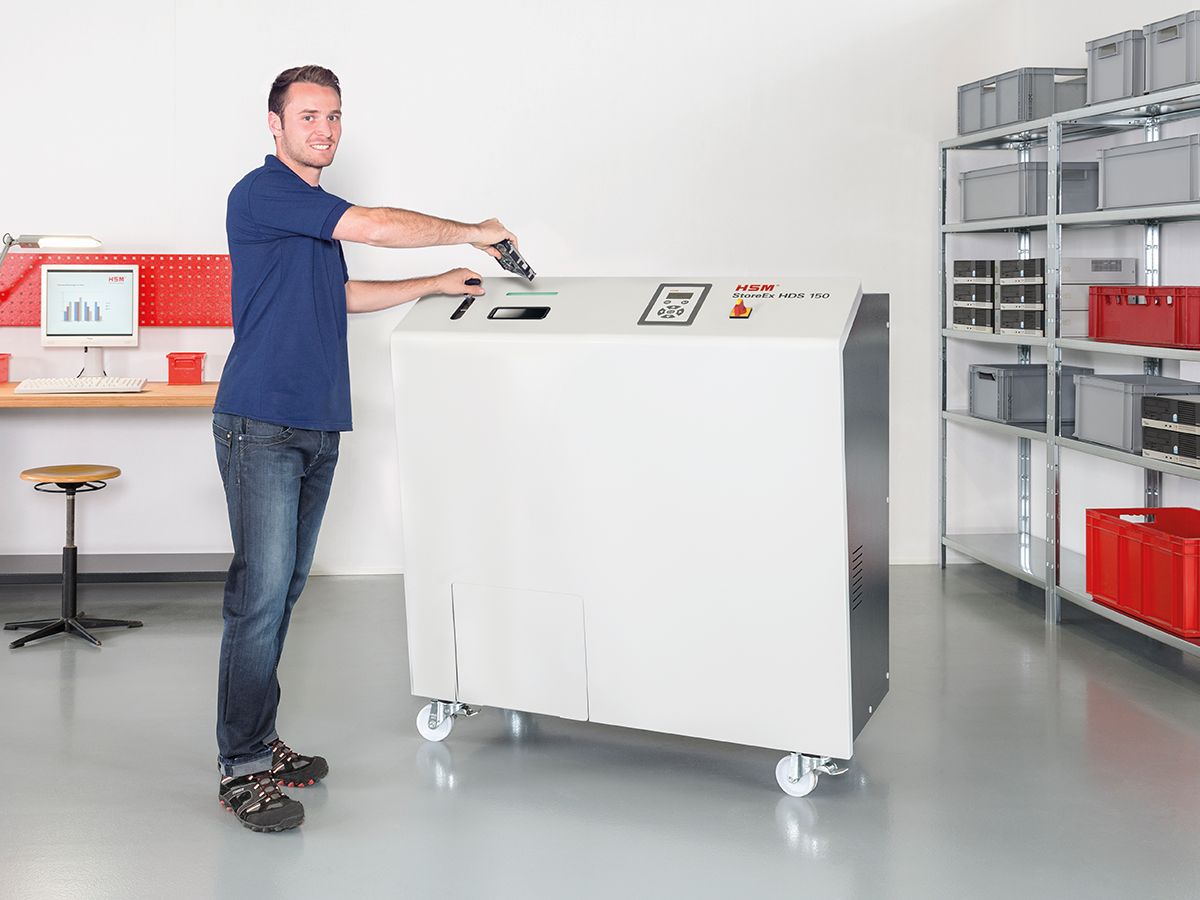 Destructeur de supports de données numériques HSM