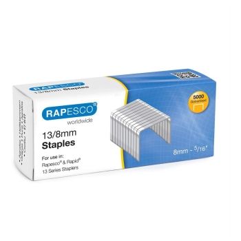 Agrafes 13/8 mm Galvanisé x5000 RAPESCO base - S13080Z3