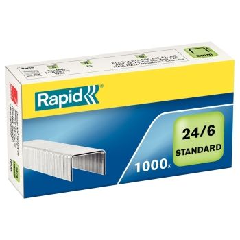 Agrafes 24/6 Standard x1000 RAPID base - 24855600