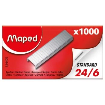 Agrafes 24/6 Zingué x1000 MAPED base - 324405