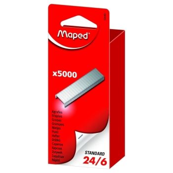 Agrafes 24/6 Zingué x5000 MAPED base - 324401