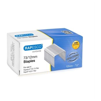 Agrafes 73/12 Galvanisé x2000 RAPESCO base - 1261