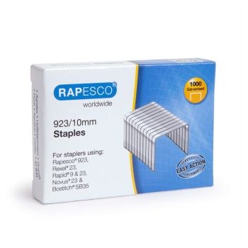 Agrafes 923/10 Galvanisé x1000 RAPESCO base - 1237