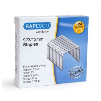 Agrafes 923/12 Galvanisé x1000 RAPESCO base - 1238