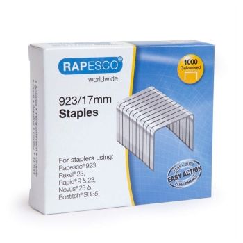 Agrafes 923/17 Galvanisé x1000 RAPESCO base - 1240