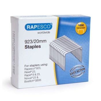 Agrafes 923/20 Galvanisé x1000 RAPESCO base - 1241