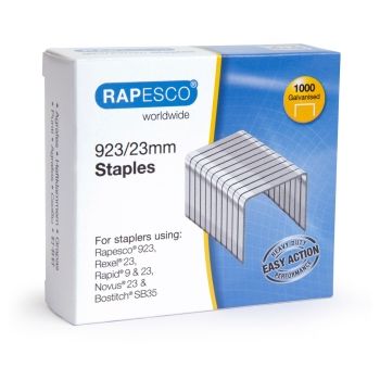 Agrafes 923/23 Galvanisé x1000 RAPESCO base - 1242