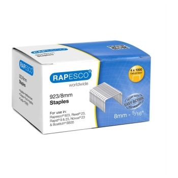 Agrafes 923/8 Galvanisé x4000 RAPESCO base - S92308Z3