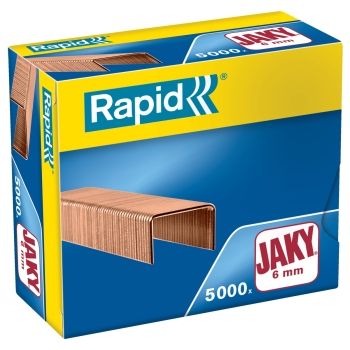 Agrafes Jaky 6mm Cuivré x5000 RAPID base - 11720001