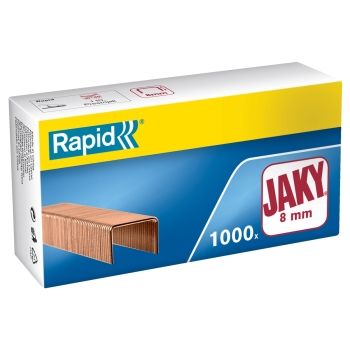 Agrafes Jaky 8mm Cuivré x1000 RAPID base - 11720101