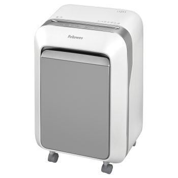 Destructeur de documents LX211 Powershred 2 x 12 mm blanc FELLOWES base - 5050301