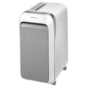 Destructeur de documents LX221 Powershred 2 x 12 mm blanc FELLOWES base - 5050501