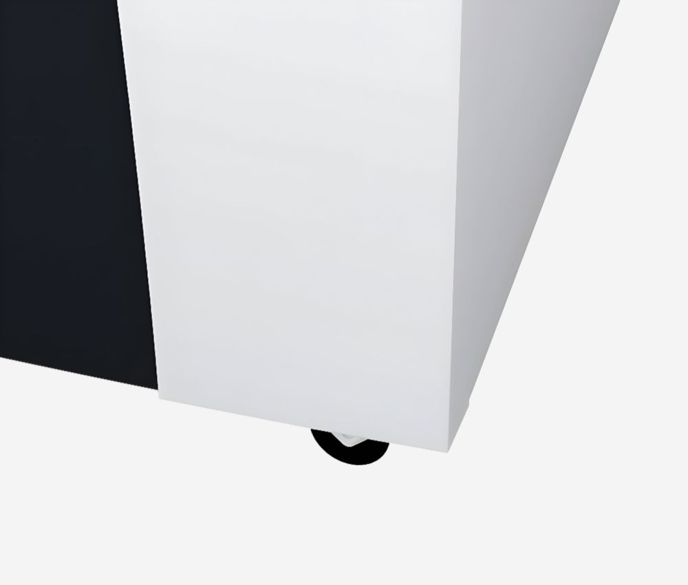 Le destructeur coupe croisée P4 AF150 Securio 4,5 x 30 mm insertion papier automatique HSM est équipé de roulettes