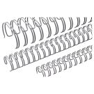 100 peignes anneaux métalliques A4 23 boucles 8 mm (5/16'') Pas 2:1 gris RENZ