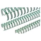 25 peignes anneaux métalliques A4 23 boucles 25,4 mm (1'') Pas 2:1 verts RENZ