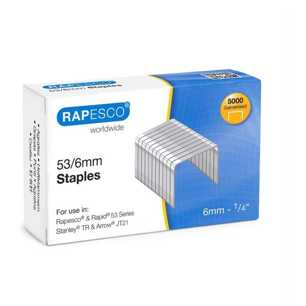 Agrafes 53/6 Galvanisé x5000