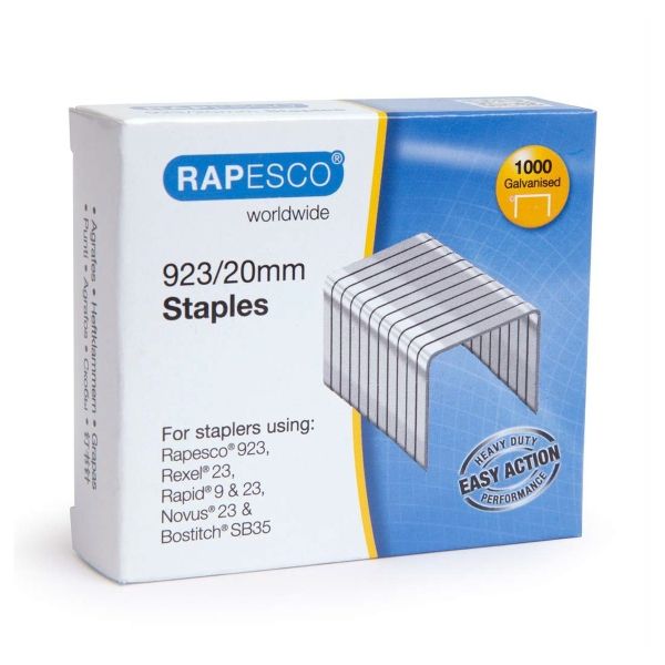 Agrafes 923/20 Galvanisé x1000