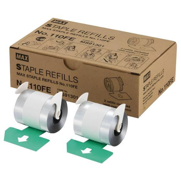 2 cartouches de 4000 agrafes plates