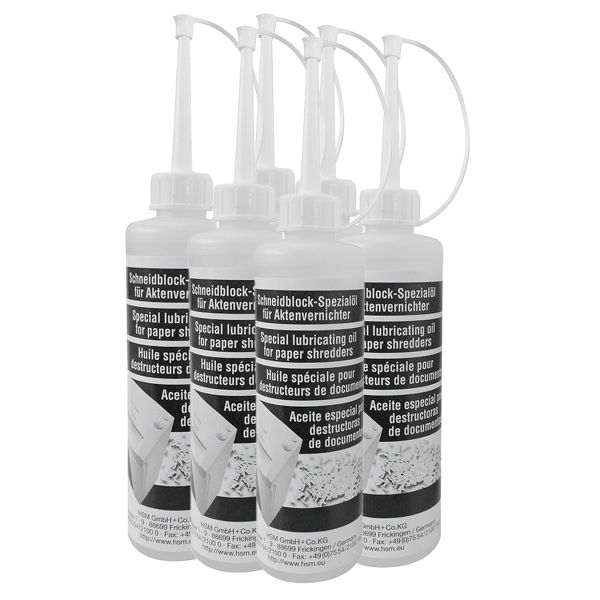 Ensemble de 6 bouteilles d'huile de lubrification (250 ml)