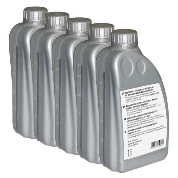 Pack de 5 bidons d'huile de lubrification (1 L)