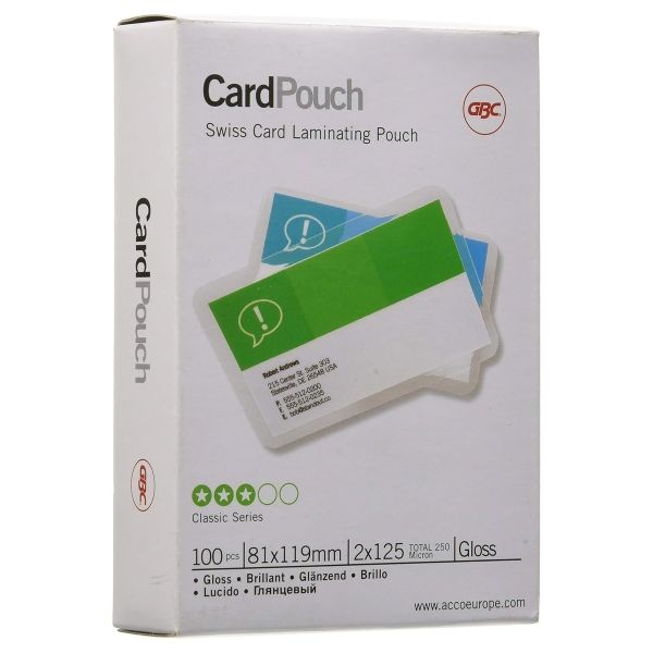 100 pochettes de plastification 81 x 119 mm 125 microns brillantes