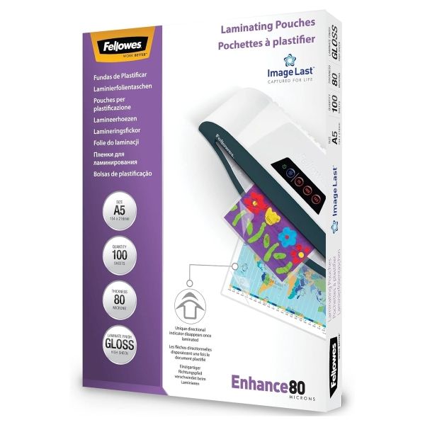 100 pochettes de plastification A3 80 microns mates