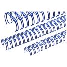 RENZ 50 peignes anneaux métalliques A5 24 boucles 14,3 mm (9/16'') Pas 3:1 bleus