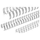 RENZ 100 peignes anneaux métalliques A5 24 boucles 5,5 mm (3/16'') Pas 3:1 argent brillant