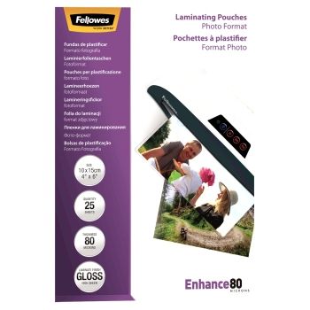 25 pochettes de plastification pour photo 100 mm x 150 mm 80 microns brillantes