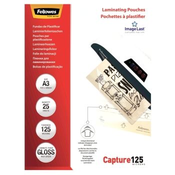 25 pochettes de plastification ImageLast A3 125 microns brillantes