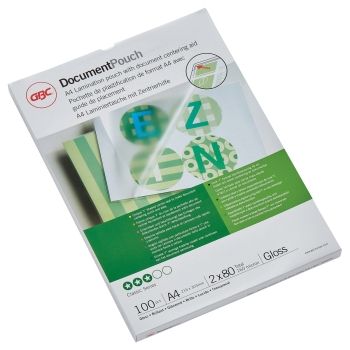 100 pochettes de plastification A4 80 microns brillantes