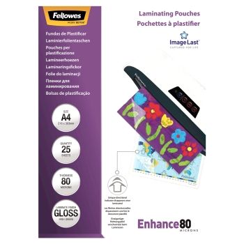 25 pochettes de plastification ImageLast A4 80 microns brillantes