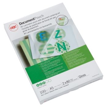 100 pochettes de plastification A5 80 microns brillantes