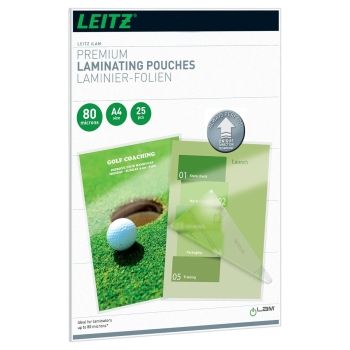 25 pochettes de plastification iLAM A4 80 microns brillantes
