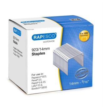 Agrafes 923/14 Galvanisé x4000 RAPESCO base - S92314Z3