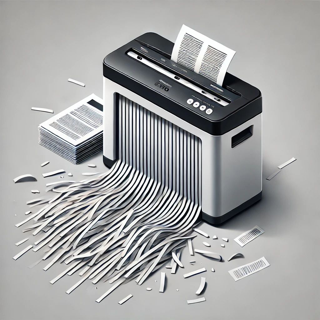 Destructeurs de papier coupe droite