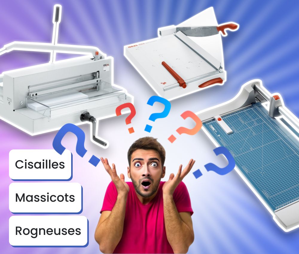 Quelle différence entre cisaille, massicot et rogneuse ? Comparatif des outils de coupe