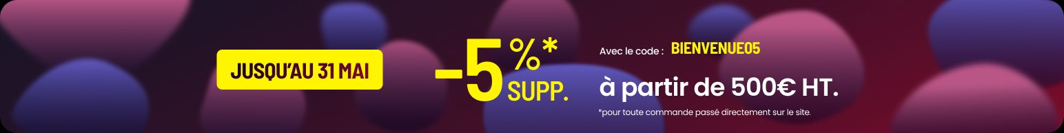 5 pourcents de réduction