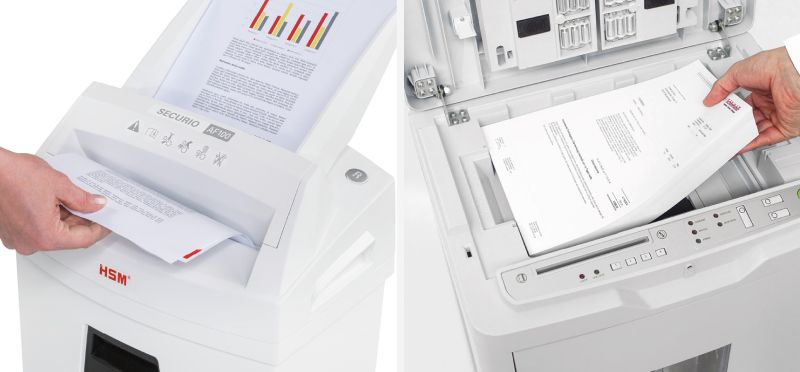 Destructeurs de papier insertion automatique