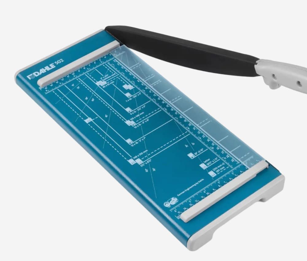 Dispositif de pression manuelle de la cisaille papier A4 502 DAHLE