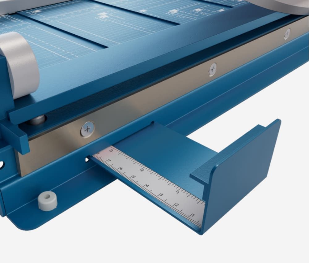 Butée arrière réglable de la cisaille papier A4 564 DAHLE