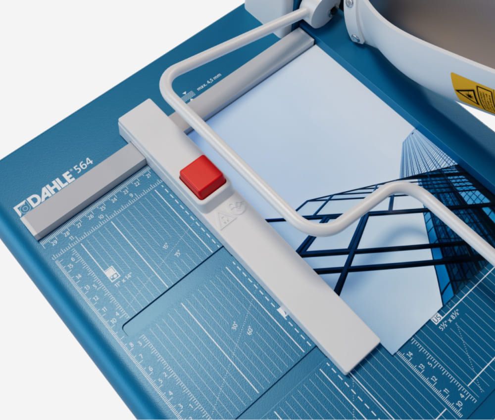 Domaines d'applications de la  cisaille papier A4 DAHLE 564