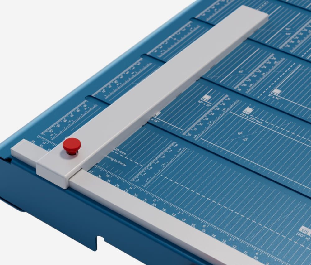 Butée arrière réglable de la cisaille papier A3 867 DAHLE