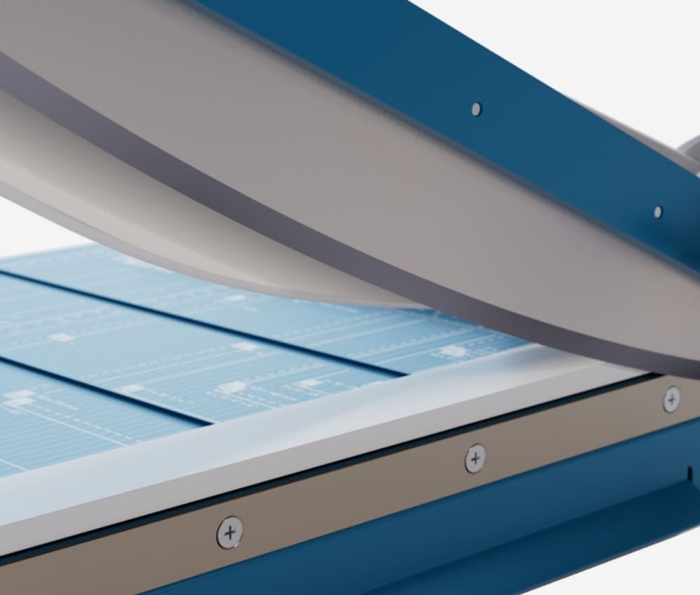 Lame et contre-lame de la cisaille papier A3 867 DAHLE