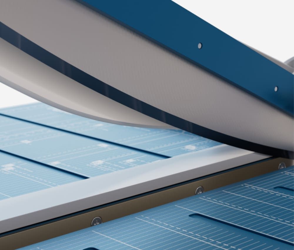 Lame et contre-lame de la cisaille papier A3 868 DAHLE