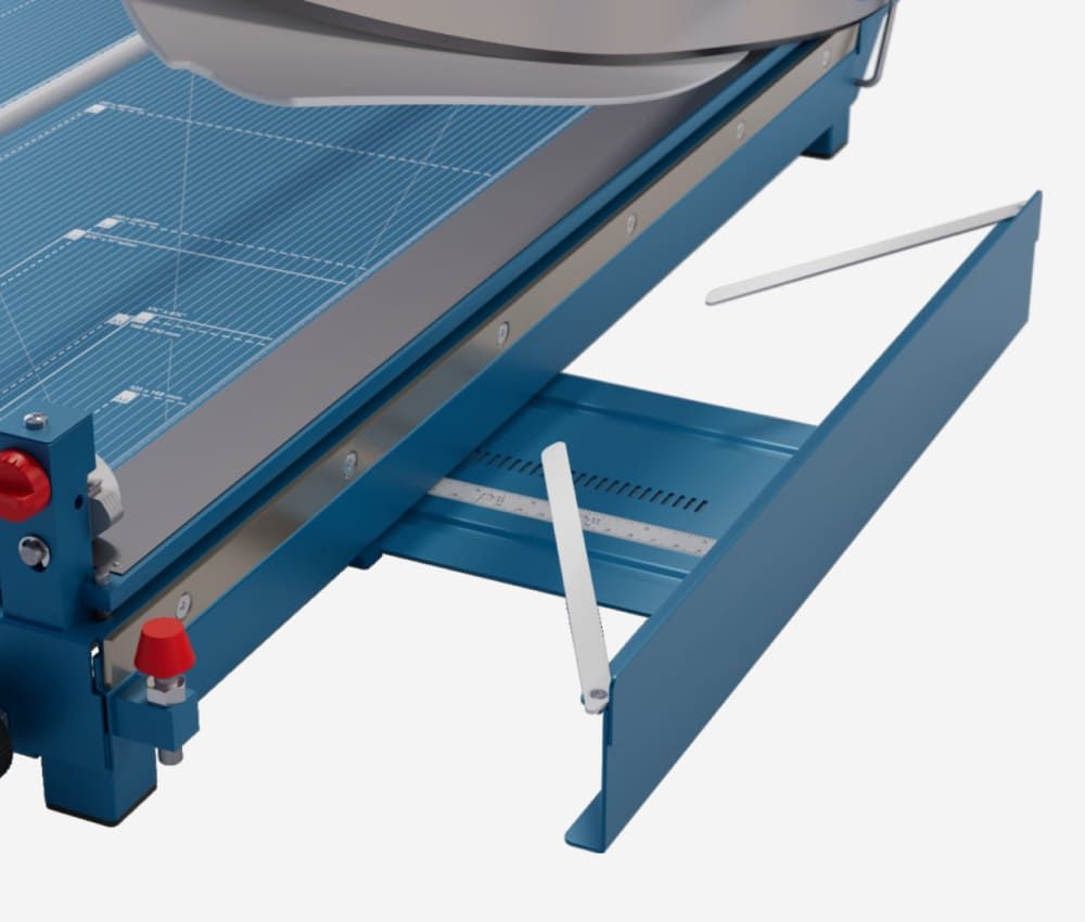 Butée avant extractible de la cisaille 569 DAHLE