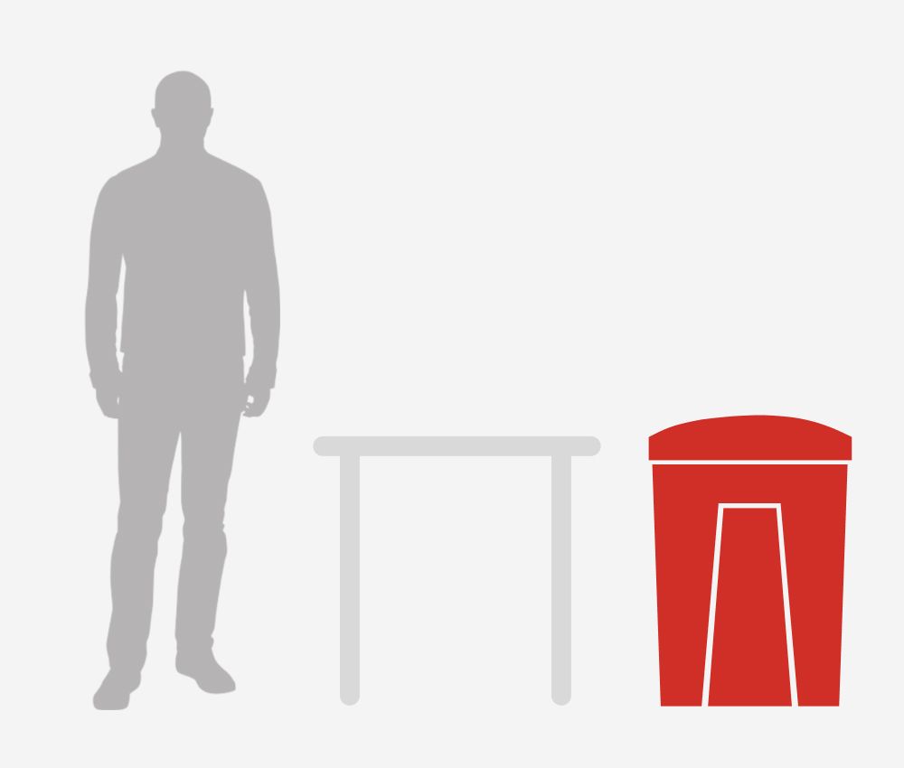 Capacité de 130 litres du collecteur de déchets du  destructeur de documents Securio B35 HSM 