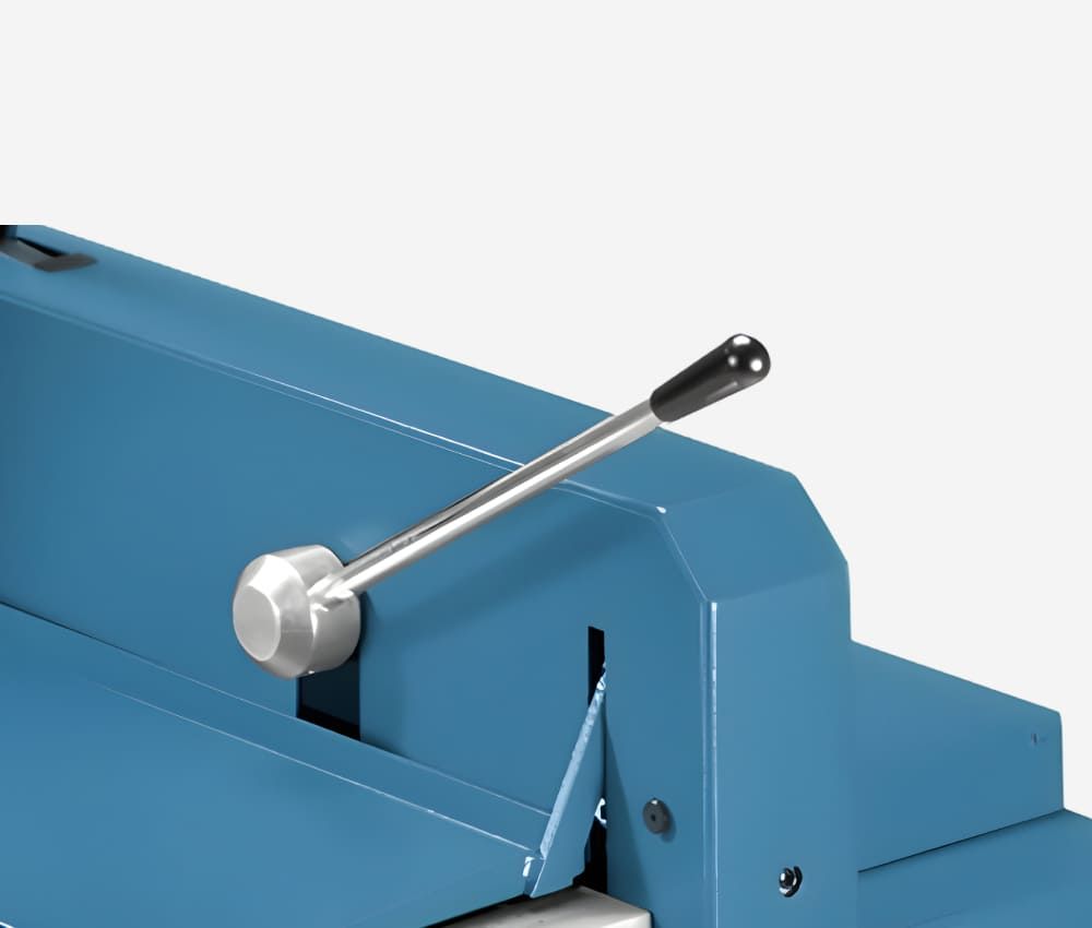 Dispositif de pression par levier du massicot manuel A3 842 DAHLE