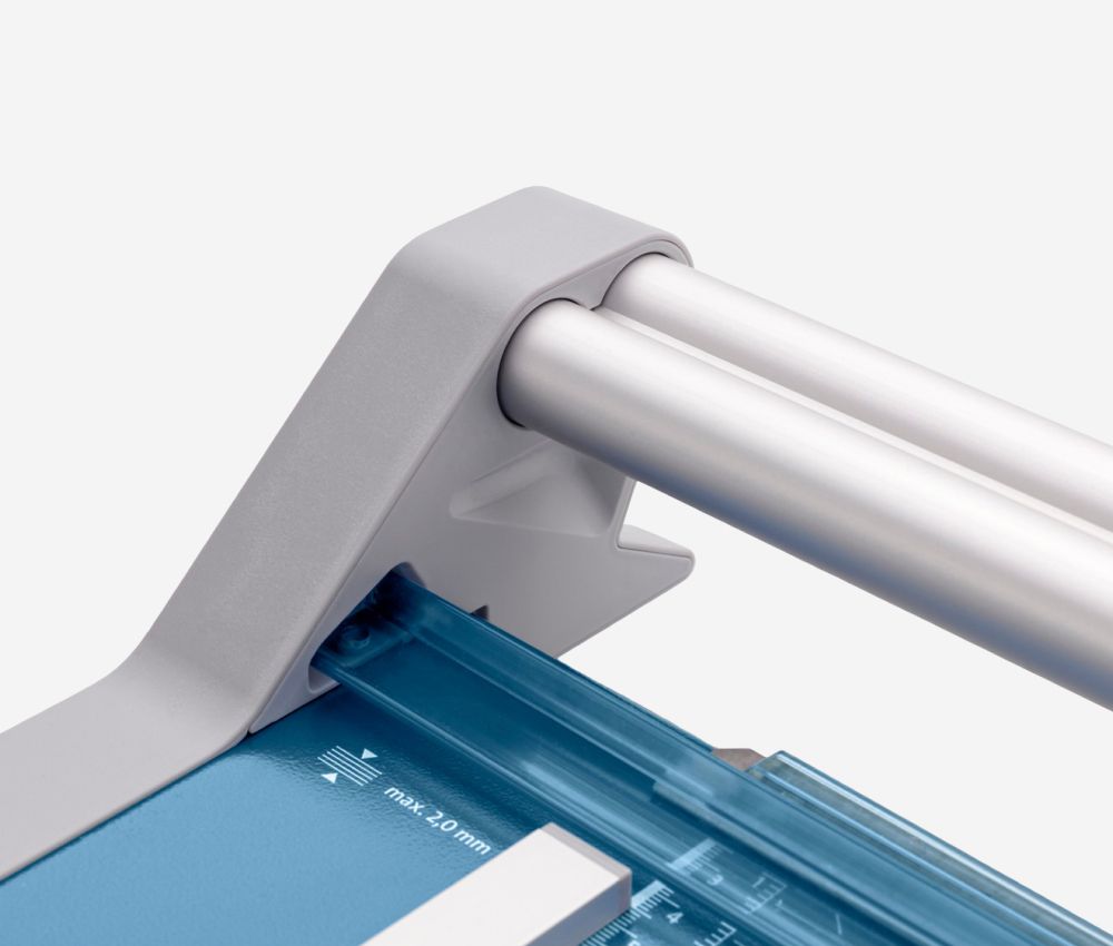 Double tige de guidage de la rogneuse papier A3 à lame rotative DAHLE 552 génération 3